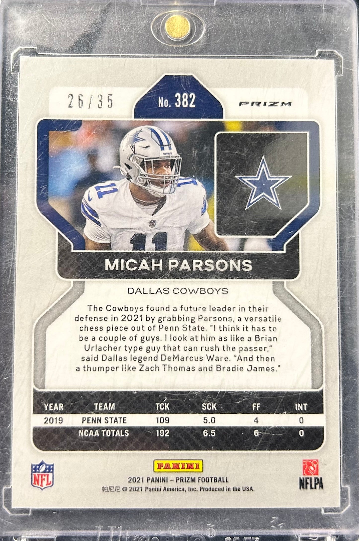 Micah Parsons Pink Disco Rookie \35
