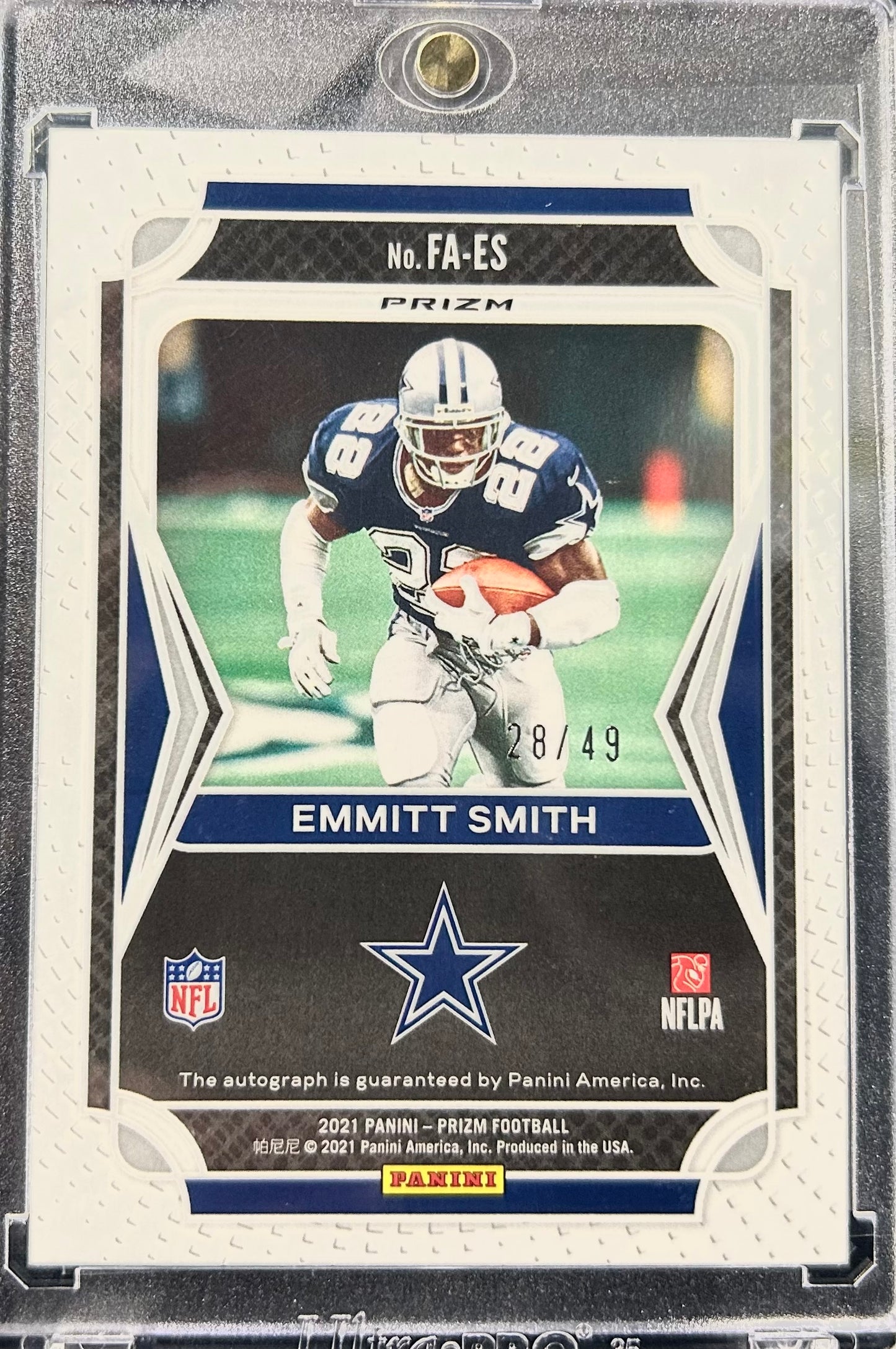 Emmitt Smith Green Scope Auto \49