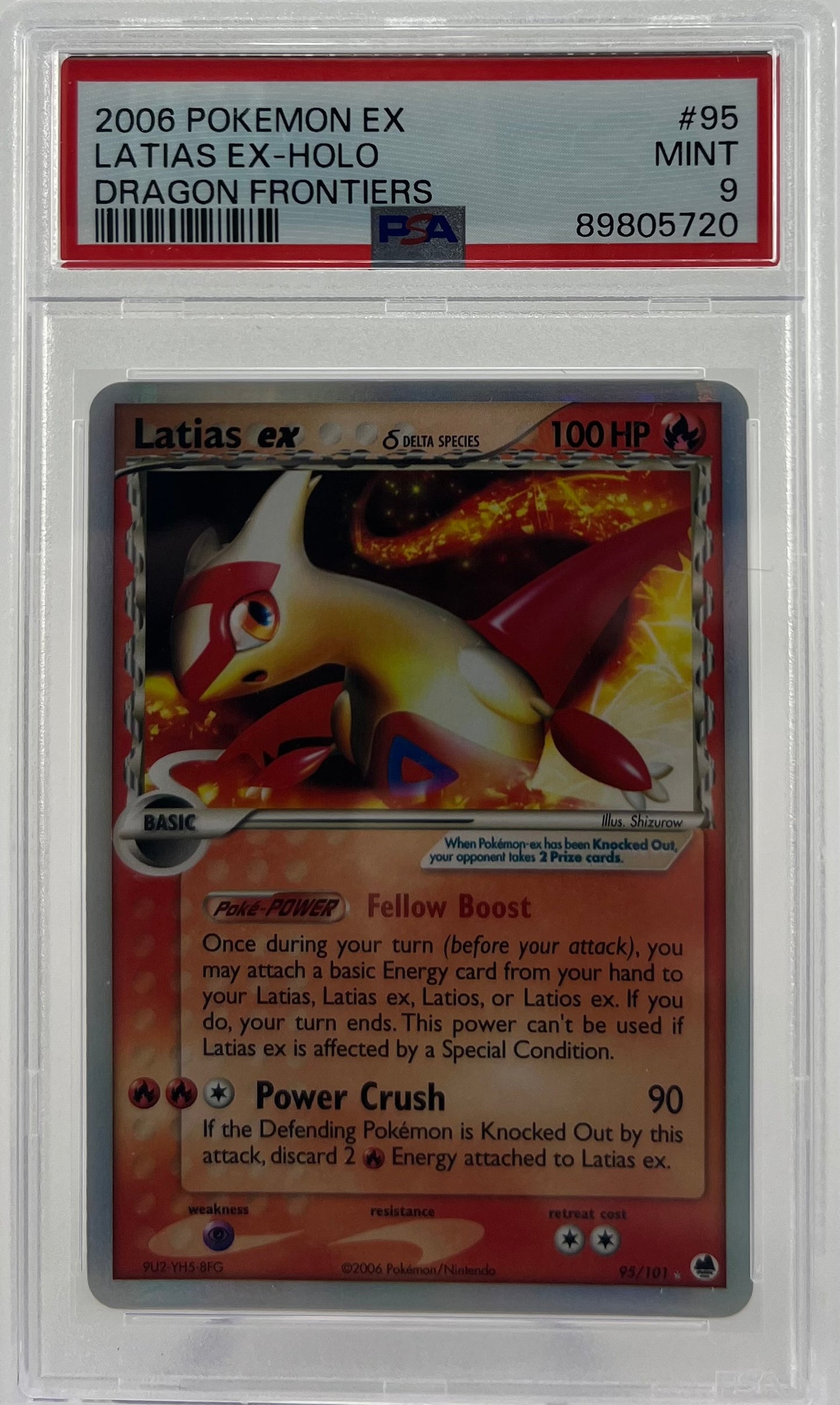 Latias Ex HOLO Dragon Front PSA 9