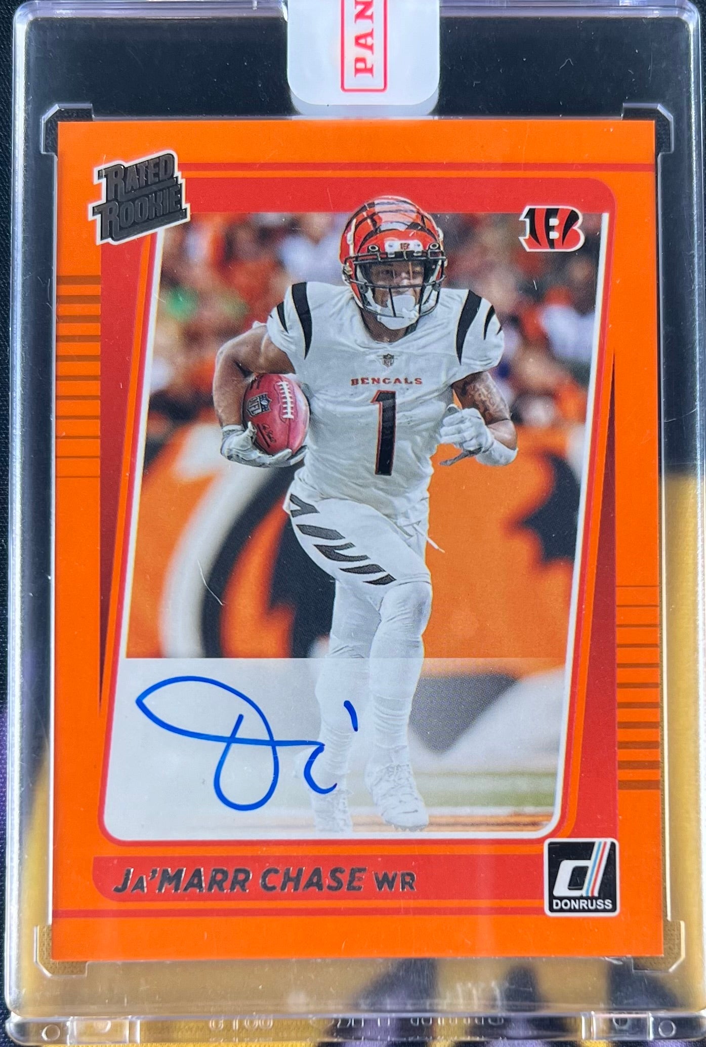 Ja Marr Chase Orange Rated Rookie Auto