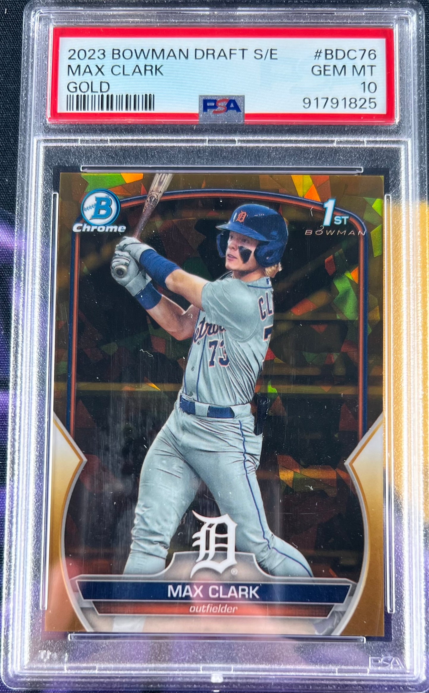 PSA 10 Bowman Draft Max Clark Gold