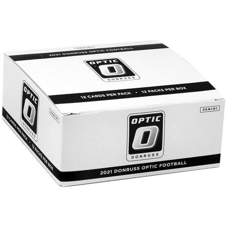 NFL Panini 2021 Donruss Optic Football Trading Card Cello Value Box (12 Packs)