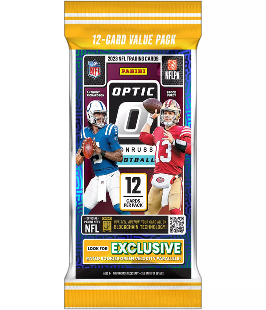 2023 Panini Donruss Optic Football Trading Cards Fat Pack