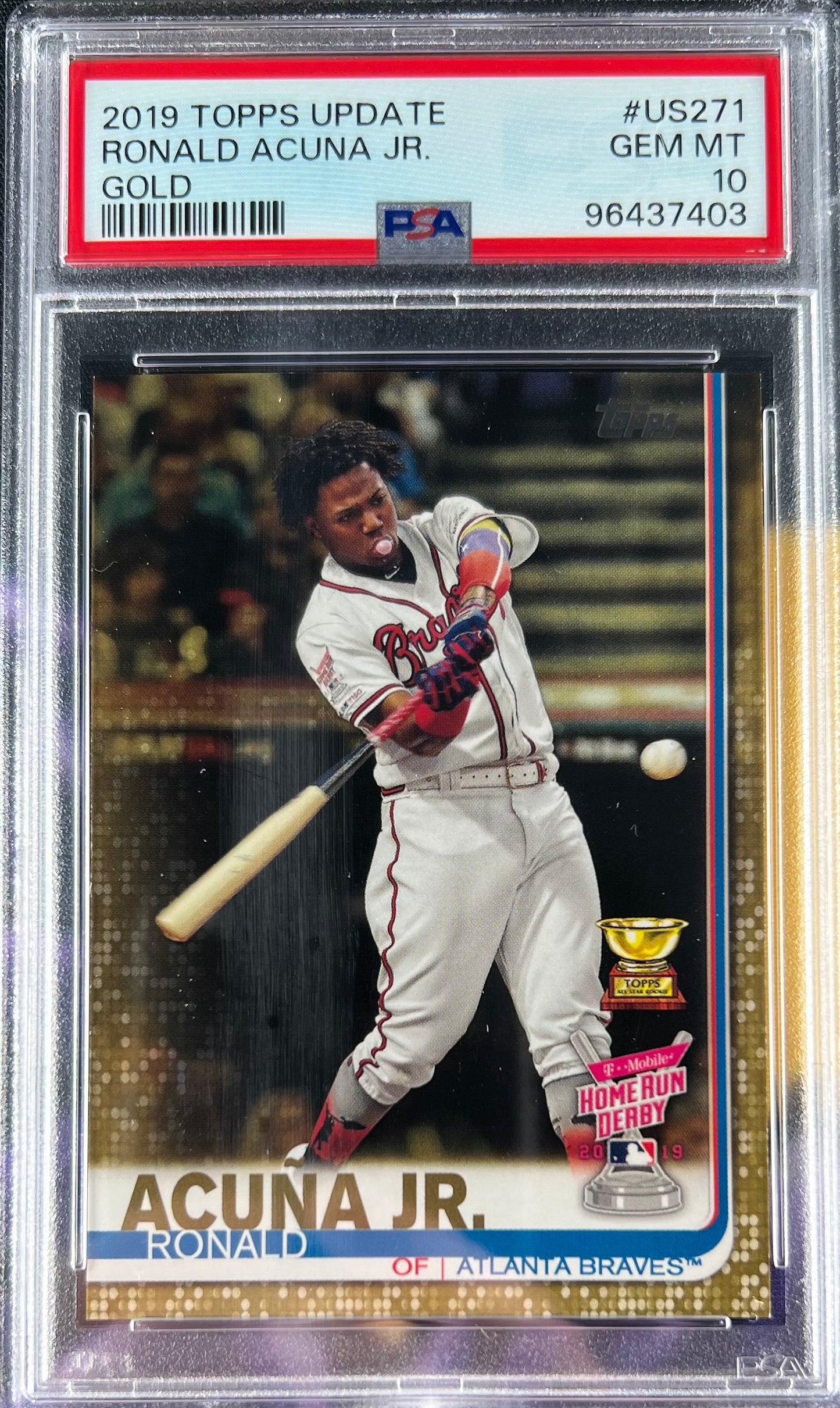 PSA 10 Topps Update Ronald Acuna Jr Gold
