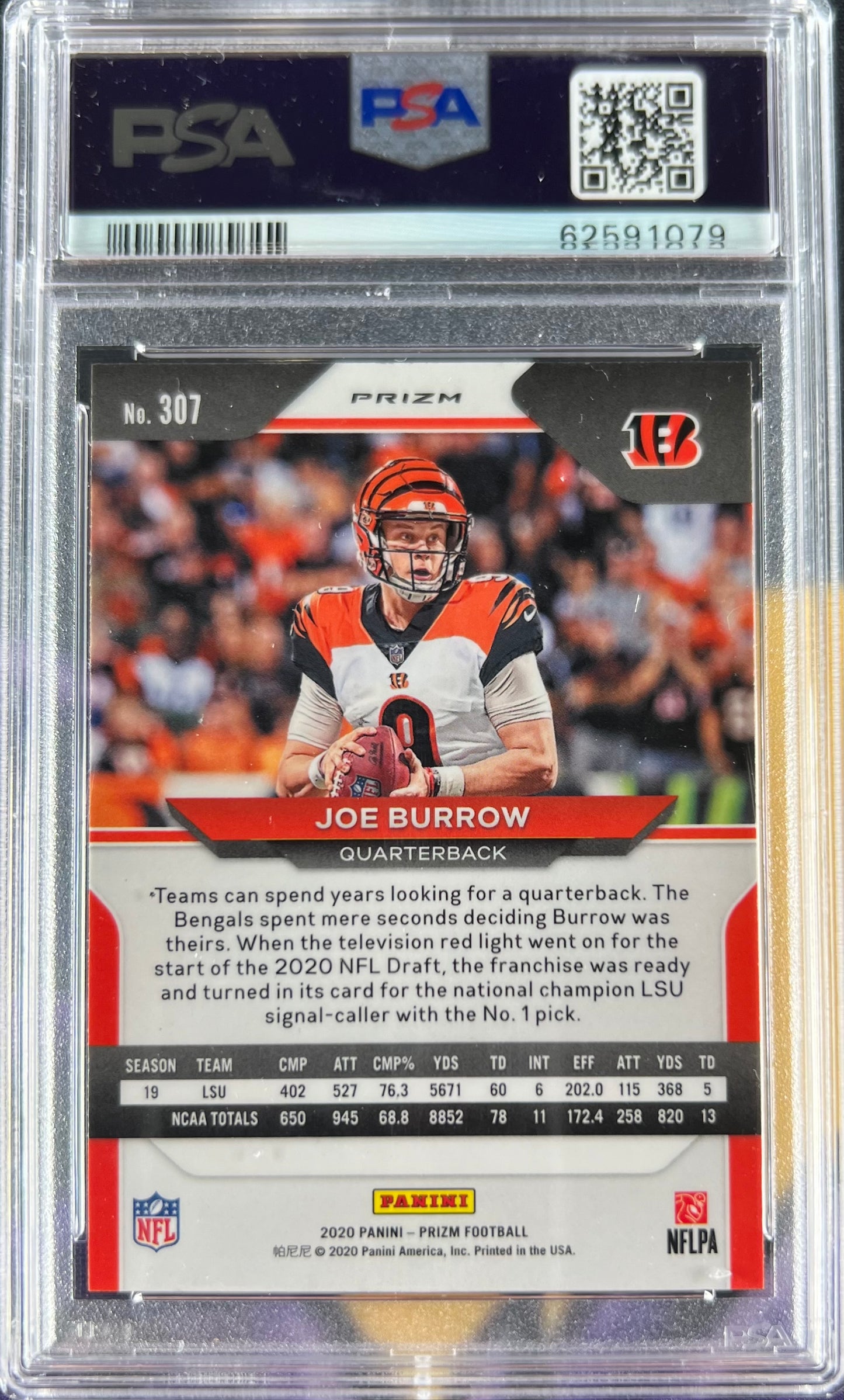 PSA 10 Joe BurrowLazer