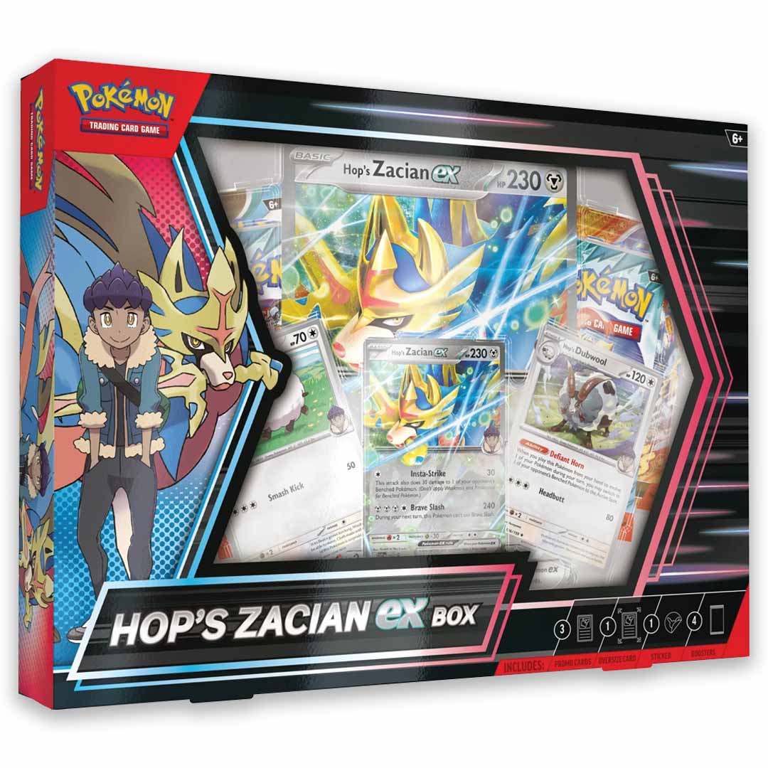 Pokémon Hop's Zacian ex box