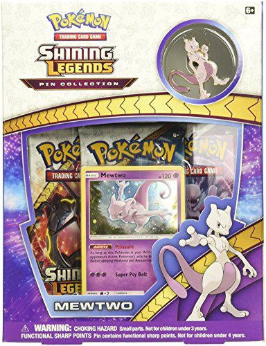 Pokemon Sun & Moon Shining Legends Mewtwo Pin Box