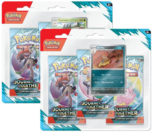 Pokemon TCG Scarlet & Violet 9 Journey Together Three Booster Blister